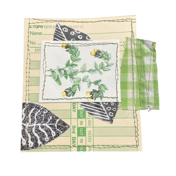 5 Handmade Bookmark Junk Journal Tags Sewn Vintage Style Scrapbook u - Picture 6 of 6